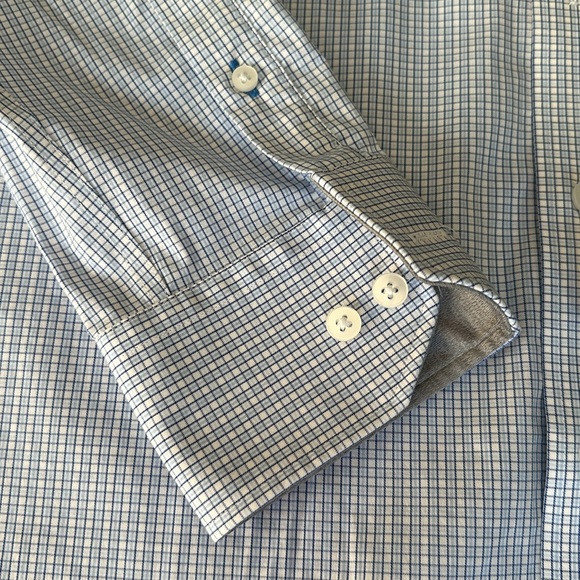 Twillory Performance Button Down (Blue/White Tile) 16”/32-33 - Picture 5 of 5